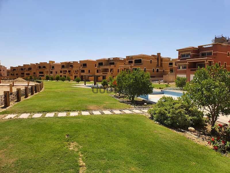 ع لاند سكيب أكبر تاون 8غرف قطامية جاردنزOn Landscape Katameya Gardens 3