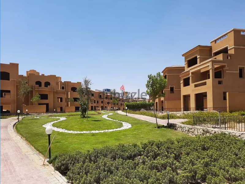 ع لاند سكيب أكبر تاون 8غرف قطامية جاردنزOn Landscape Katameya Gardens 8