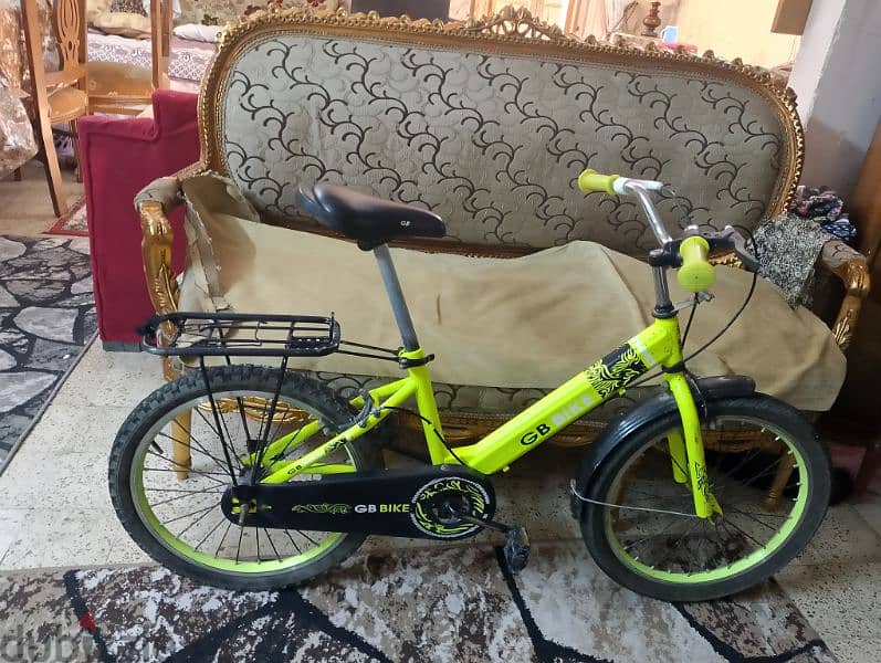 دراجه اطفال من سن7 الى سن 13 مستعمله ولكن في حاله جيده من شركه GB BIKE 0