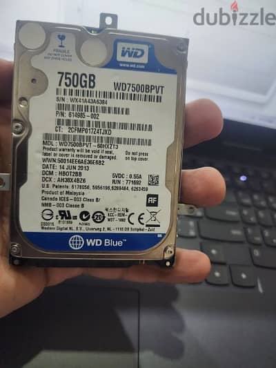 western digital  750 g. b