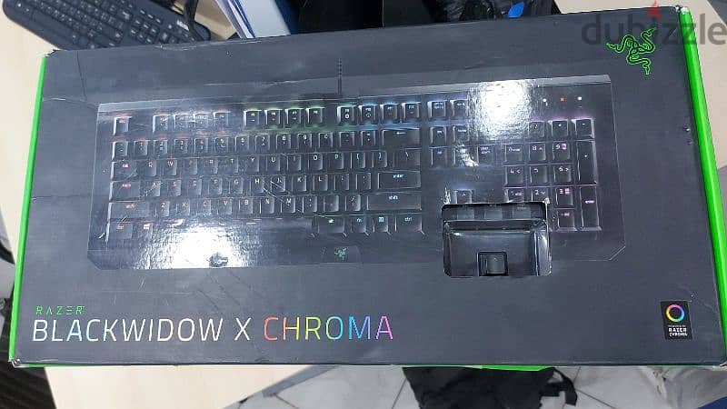 Razer Blackwidow X Chroma (من الامارات استخدام بسيط) 3