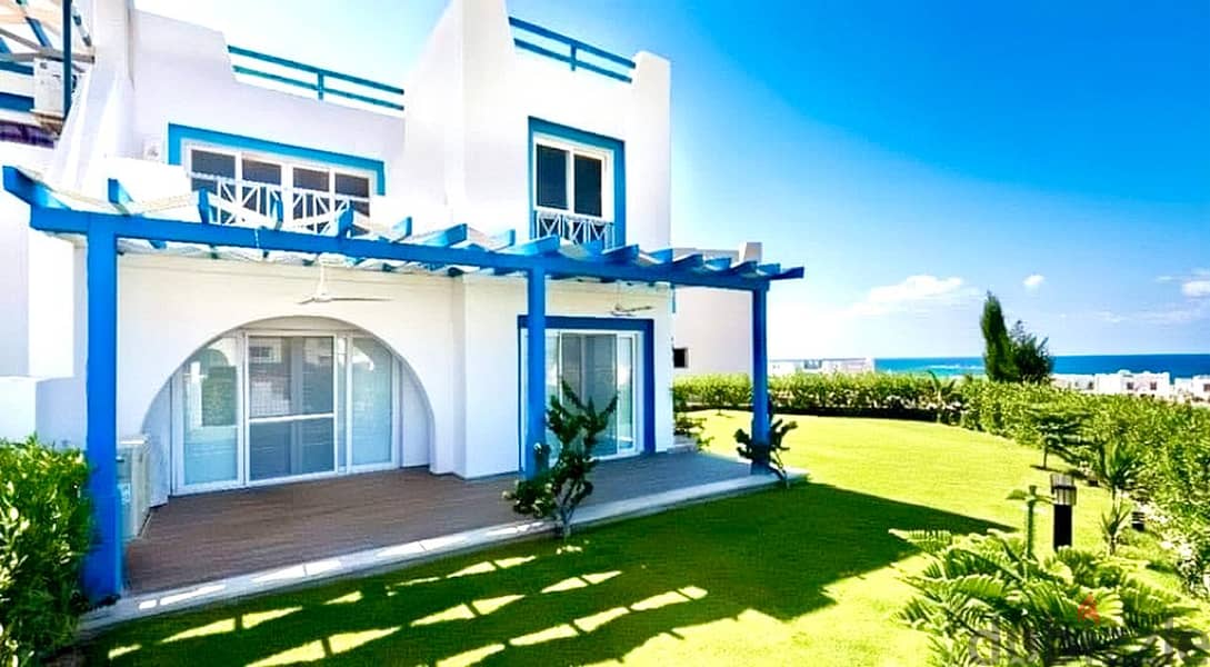 Chalet directly on the sea fully finished for sale with installments over 8 years Mountain View Sidi Abdel Rahman North Coast 0