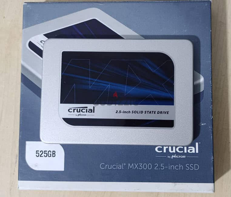 هارد SSD كروشال 525 جيجا بحالة ممتازة Crucial MX300 525GB 0