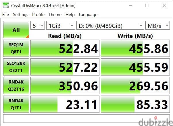 هارد SSD كروشال 525 جيجا بحالة ممتازة Crucial MX300 525GB 3