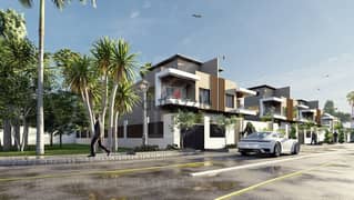 Twin house villa behind Mall of Arabia with installments up to 7 years in Palm Valley 2