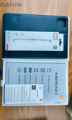 Xiaomi Pad 6 with Stylus and Leather Case in Excellent Condition