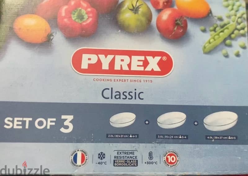 Pyrex 3 sets 0