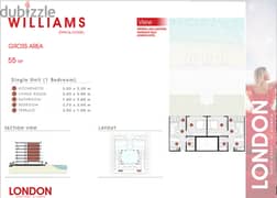 Chalet 55 meters WILLIAMS for sale in London project from JD Holding in New Alamein, North Coast, with the longest payment period in the Royal Coast