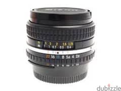 vintage nikon lens series E  20mm f2.8 manufactured 1984 0