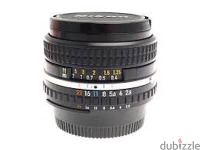 vintage nikon lens series E  20mm f2.8 manufactured 1984