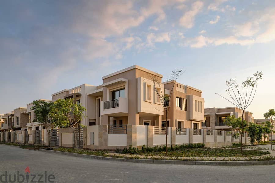 Townhouse villa 158m corner for sale at a price with a special location in front of Cairo International Airport Taj City Compound New Cairo 3