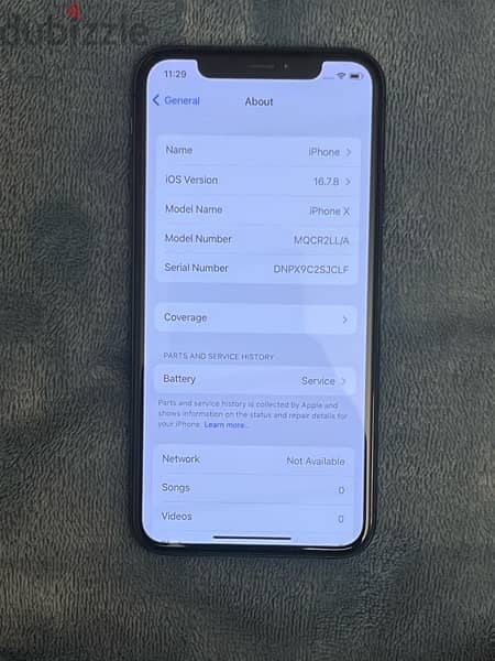 I phone X 64 GB Black 6