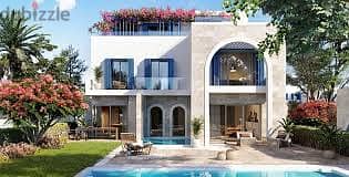 Townhouse direct on lagoon للبيع بتسهيلات في قريه نايا باي Naia Bay 0