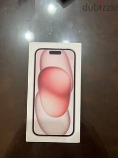 iphone 15 (sealed) pink with screen and cover free