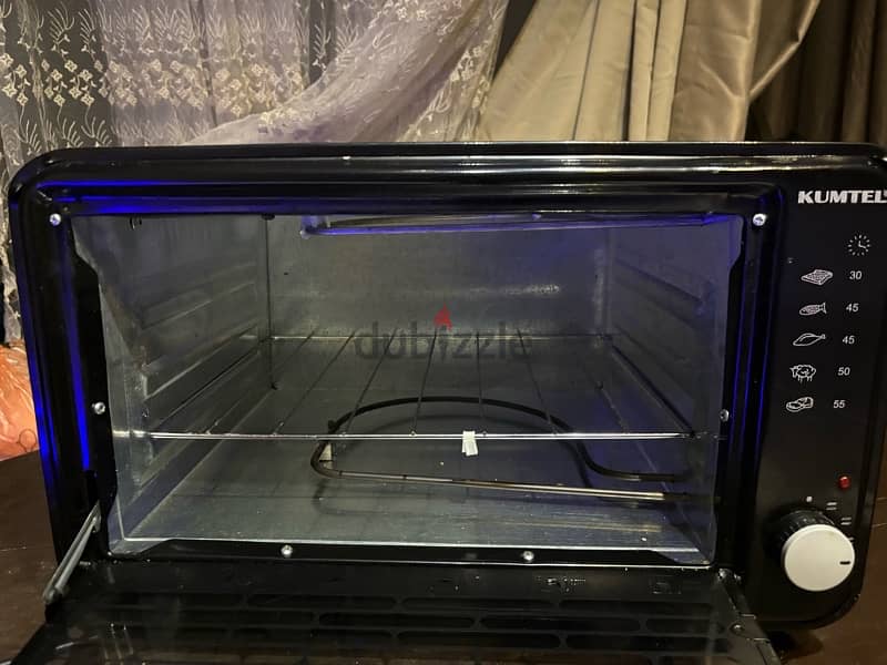 kumtel electric oven جديد بضمان سنه 5