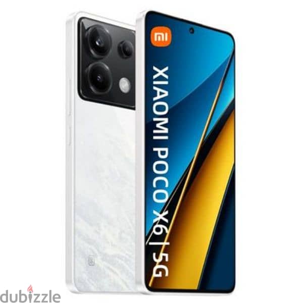 شاومى بوكو X6 جيل خامس Xiaomi poco X6 5G White 12G Ram 256G Rom 4