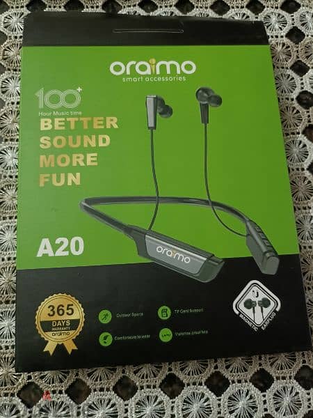 oraimo A20 Bluetooth neckband 0