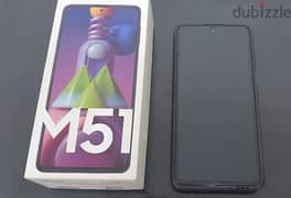 هاتف samsung M51 حالة جيدة جدا 0