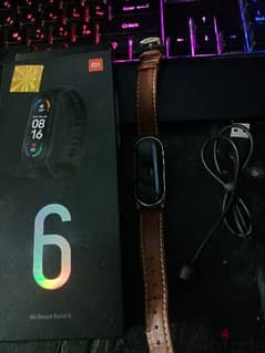 Mi band 6 ممتازه و بسعر لقطه جلد