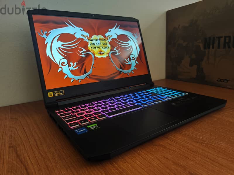 Acer nitro 5 RTX 3060 6gb intel i7 11800H rgb gaming laptop 11  جيل 0