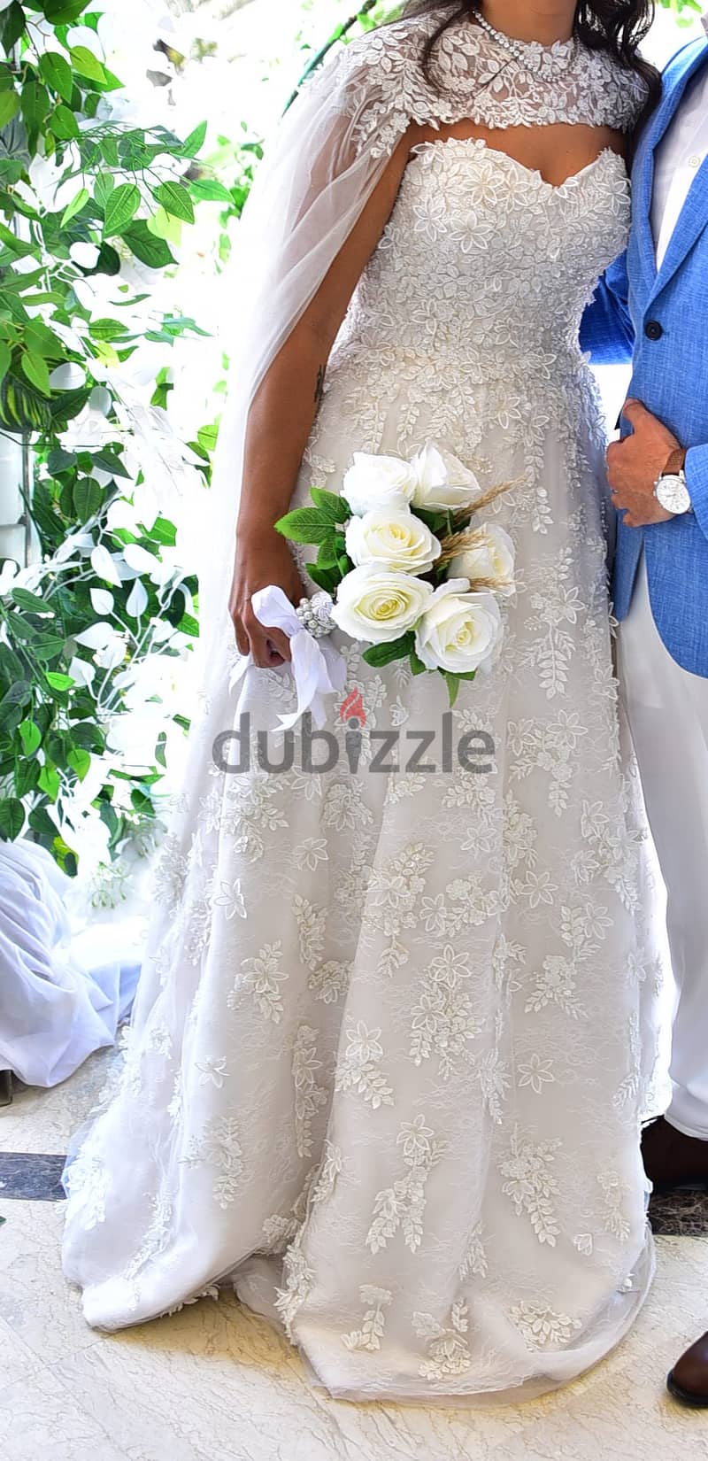 Wedding Dress Used Once-Like New/فستان زفاف أستعمل مرة كالجديد 3