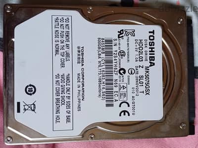 Hard Toshiba 500GB HDD.    100% :هيلث