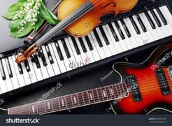 مدرس موسيقى كمان وبيانو وعود وجيتار Piano & Violin Teacher