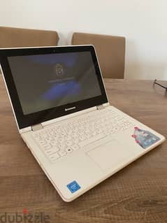 Laptop White LENOVO Touchscreen, Flip Tablet, Good condition, لبتوب