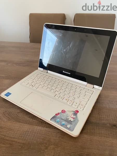 Laptop White LENOVO Touchscreen, Flip Tablet, Good condition, لبتوب 1