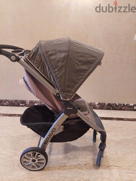 Original Chicco stroller with car seat ( Trio Travel System - Bravo) 2