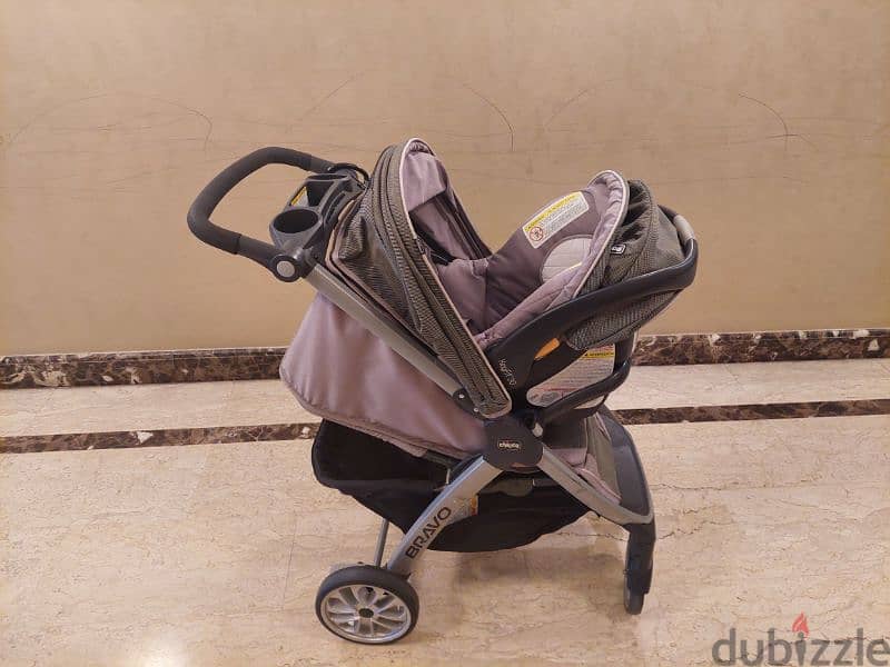 Original Chicco stroller with car seat ( Trio Travel System - Bravo) 6