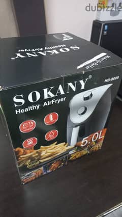 Sokany HB-8009 Air Fryer with Nonstick Pan for Frying, 5.0 Liters