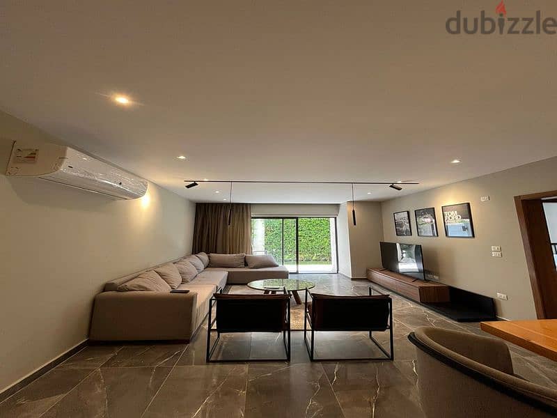 The most distinctive fully furnished ground floor apartment with garden for rent in Lake View 0