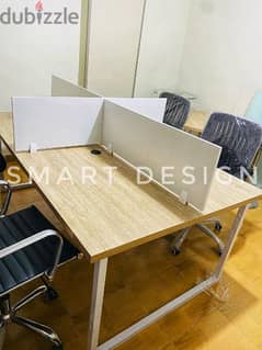 خلية عمل work station - Partition خشب mdf مقاس الفرد ١٠٠*٦٠سم