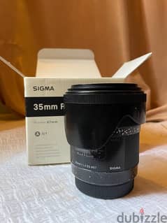 Sigma 35 F1.4 For Canon