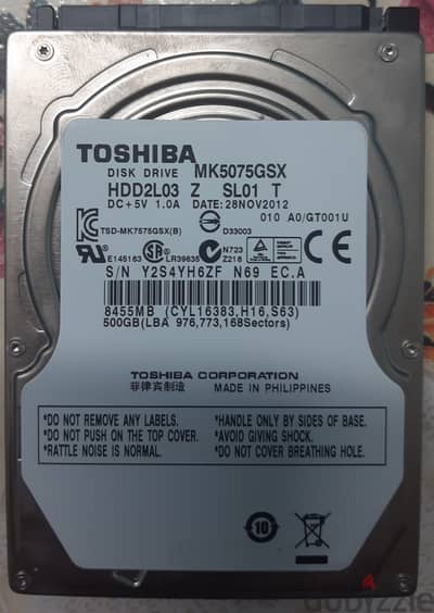 Hard 500GB toshiba