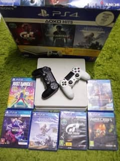 playstation 4 500gb 2 controllers 7 games 0