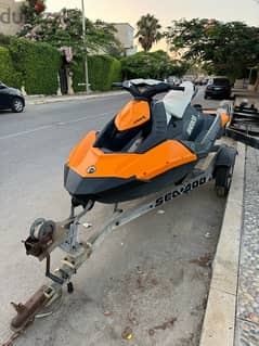 jetski seadoo spark 79 hour 2015 with trailer and cover