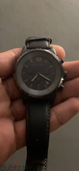 esprit watch black*brown 2