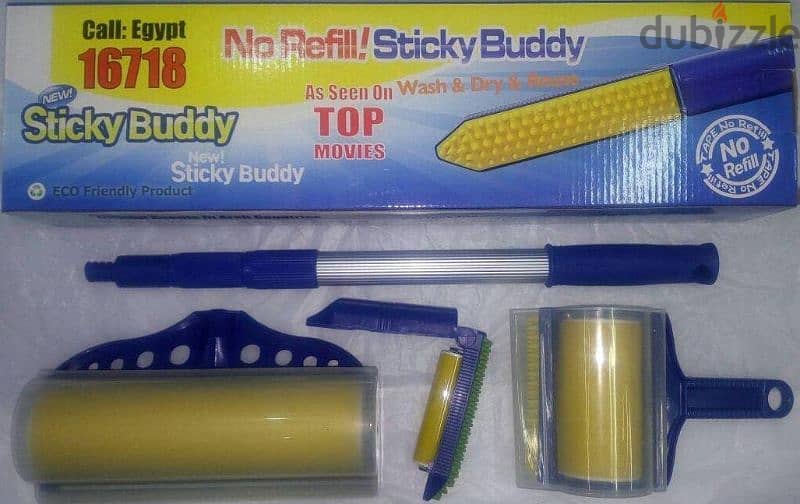 أداة إزالة الوبر . Sticky Buddy رول الوبر الثلاثي 0