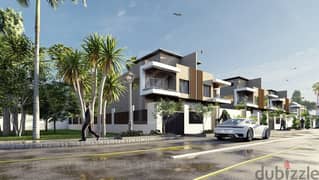 Own a twin house villa with a private garden in Sheikh Zayed Palm Valley Compound with 0% down payment
