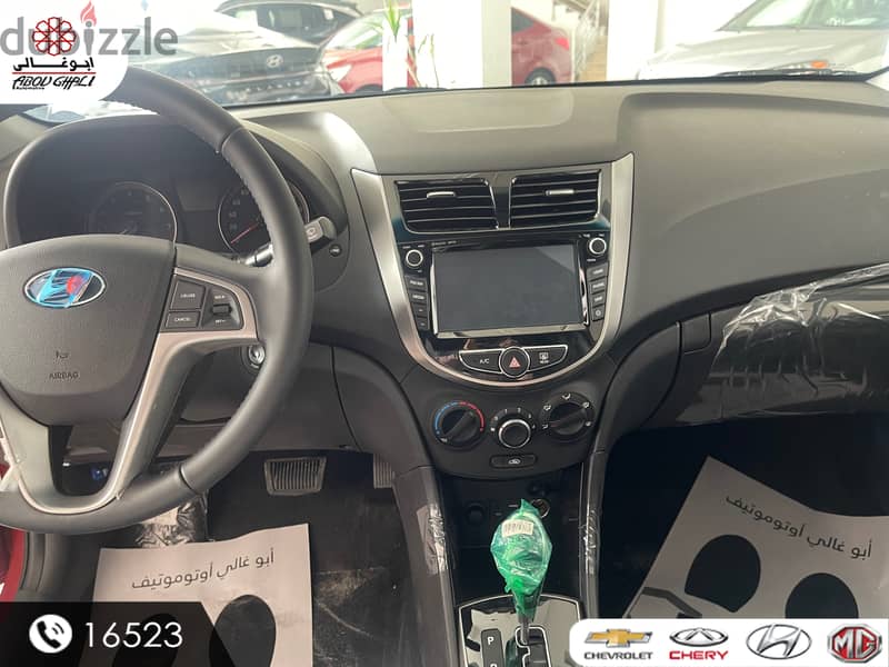 HYUNDAI ACCENT 2025 AT DAB ABSPLUS TINTED GLASS مقدم 20% إستلام فوري 7