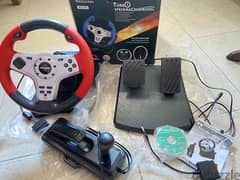 Media Tech MT-189 Racing Wheel 3 in 1 (PC-PS2-PS3) دركسيون  بلاسيتيشن