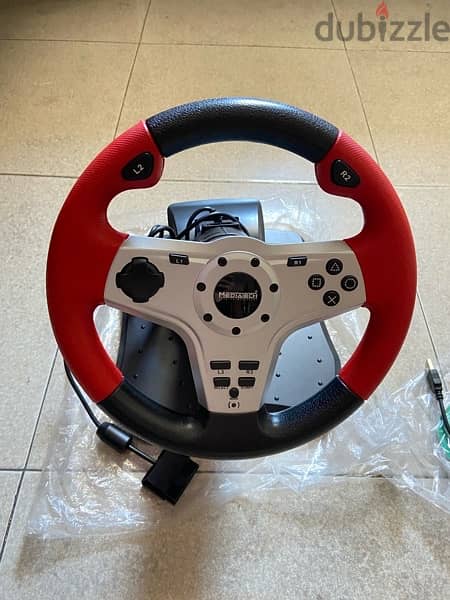 Media Tech MT-189 Racing Wheel 3 in 1 (PC-PS2-PS3) دركسيون  بلاسيتيشن 1