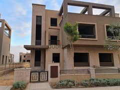 Twin house for sale, 4 rooms, New Giza, Gold Cliff, open view,on PX