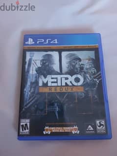 softly used game ps4 only METRO REDUX
