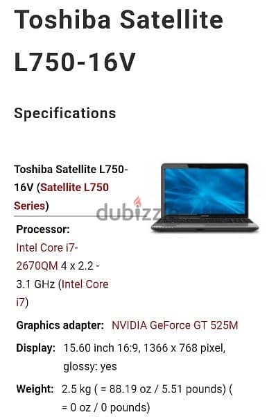 Toshiba Satellite L750 0