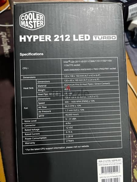 Cooler Master Hyper 212 LED Turbo 8