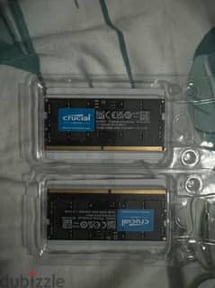 2x DDR5 16 GB - 4800 Crucial Rams for Laptops