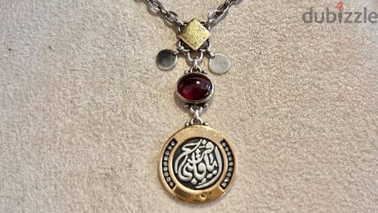 Azza Fahmy necklace سلسلة فضة ودهب والماس عزة فهمي